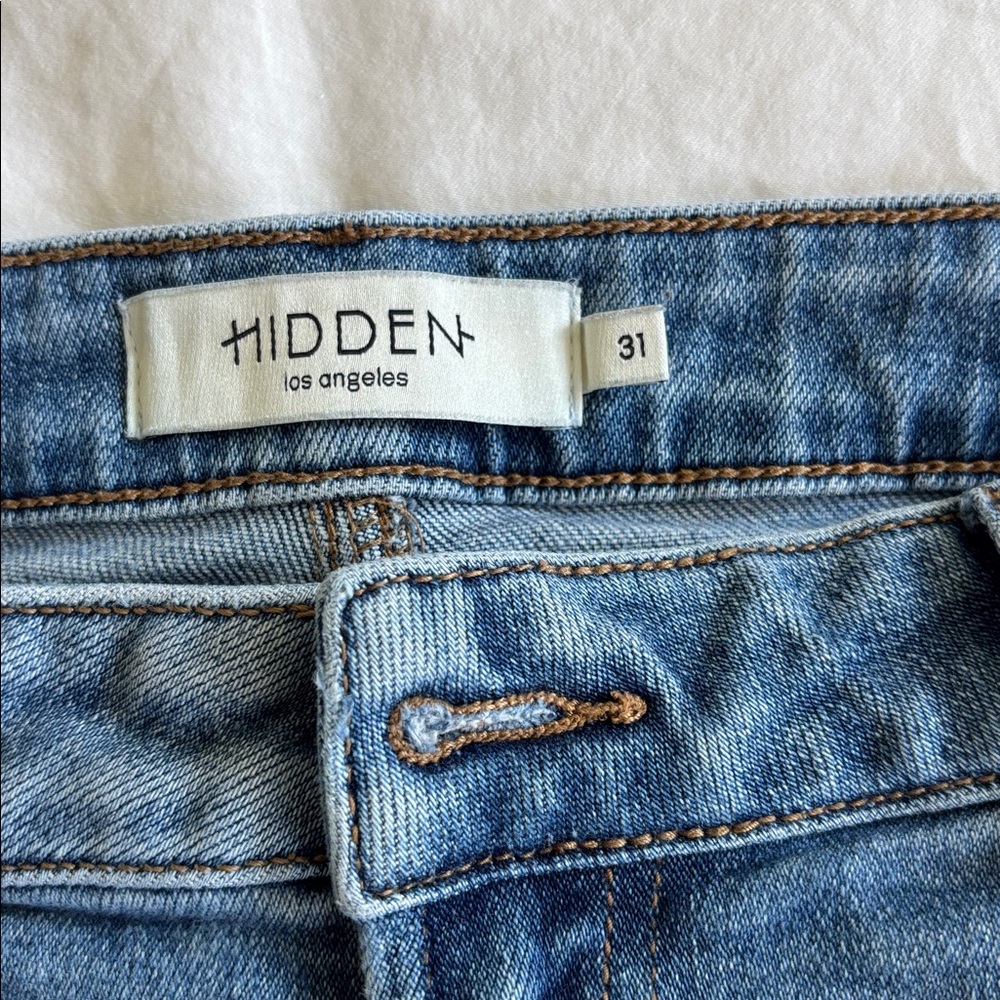 Hidden Los Angeles Classic Blue Women's Straight-Leg Jeans Size 31 - Picture 3 of 6
